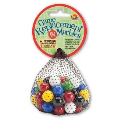 Mega Marbles 14mm Game Replacement Marbles - 60 Piece   